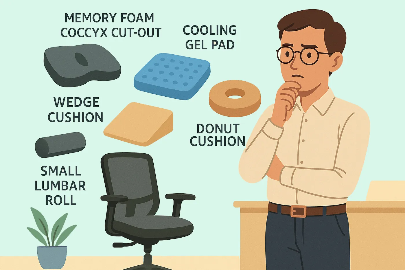A person sitting with perfect posture in an ergonomic office chair for comfort.