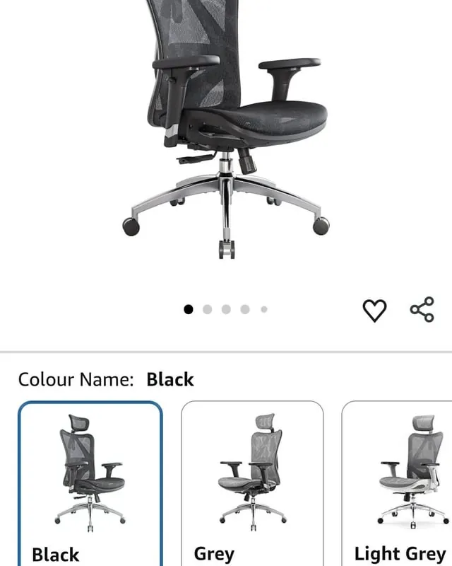 Side view of an ergonomic office chair highlighting its adjustable lumbar support system.