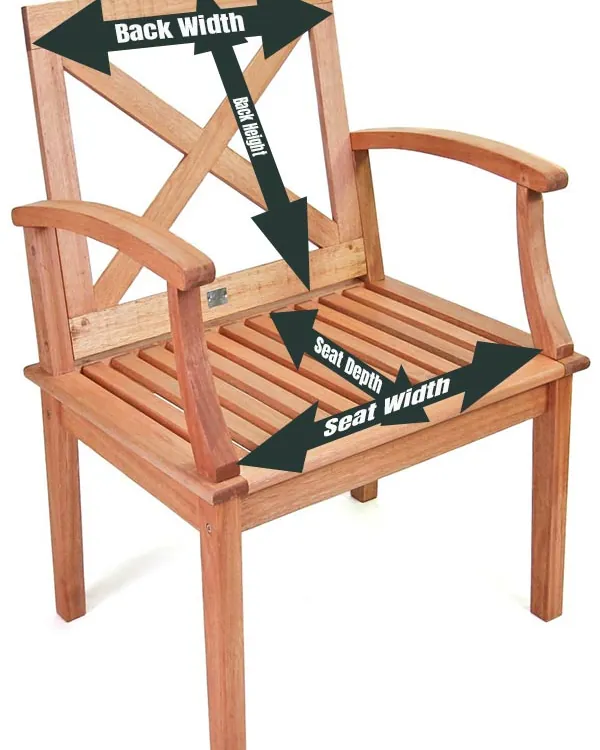 Assistant measuring the effective depth of a plush armchair while someone sits in it.