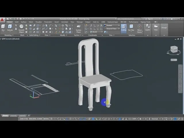 Drafting different chair styles ranging from simple stools to complex ergonomic office furniture designs.