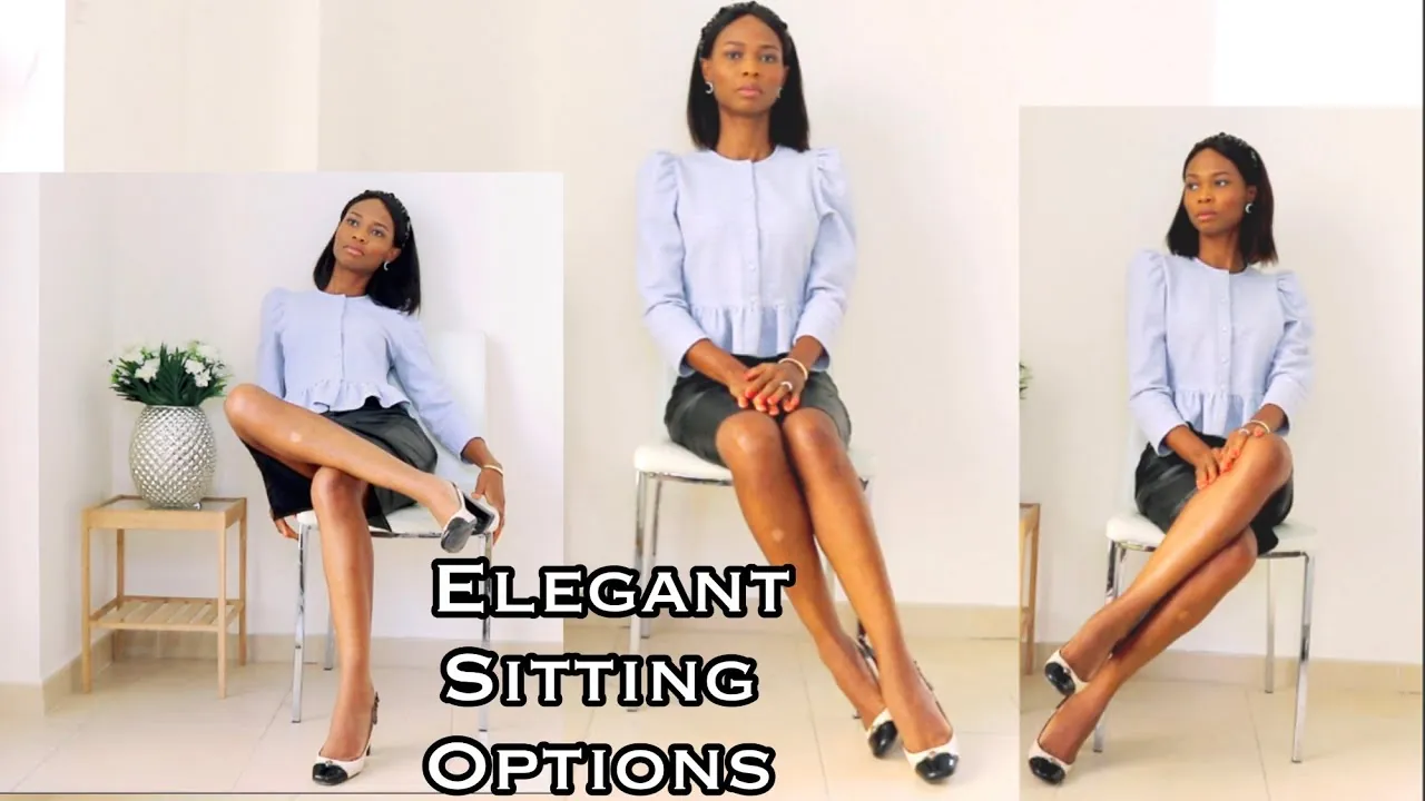 Sitting on the front edge of a chair creates a long, elegant line.