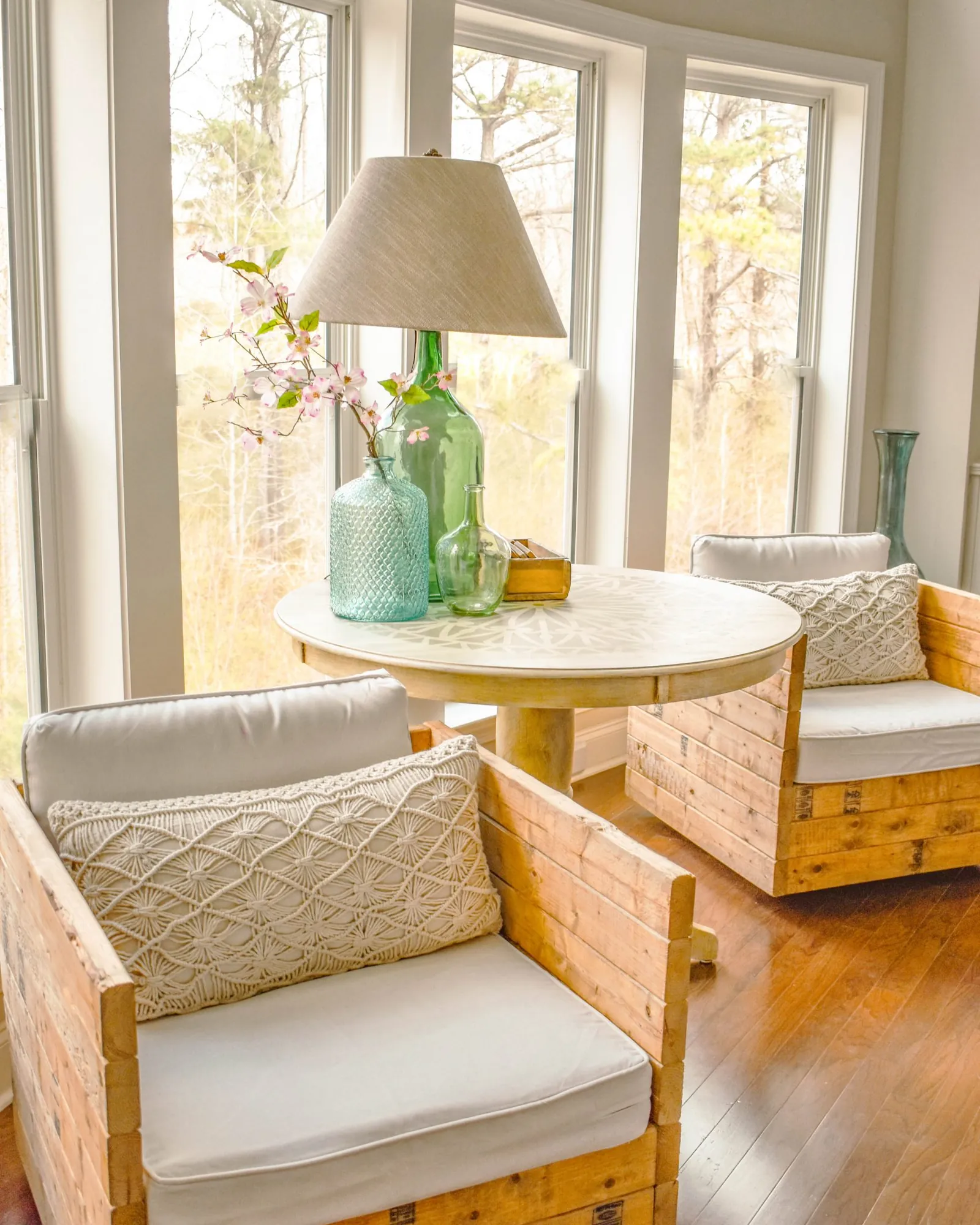 Two different swivel chair base designs showcasing alternative construction methods for home furniture.